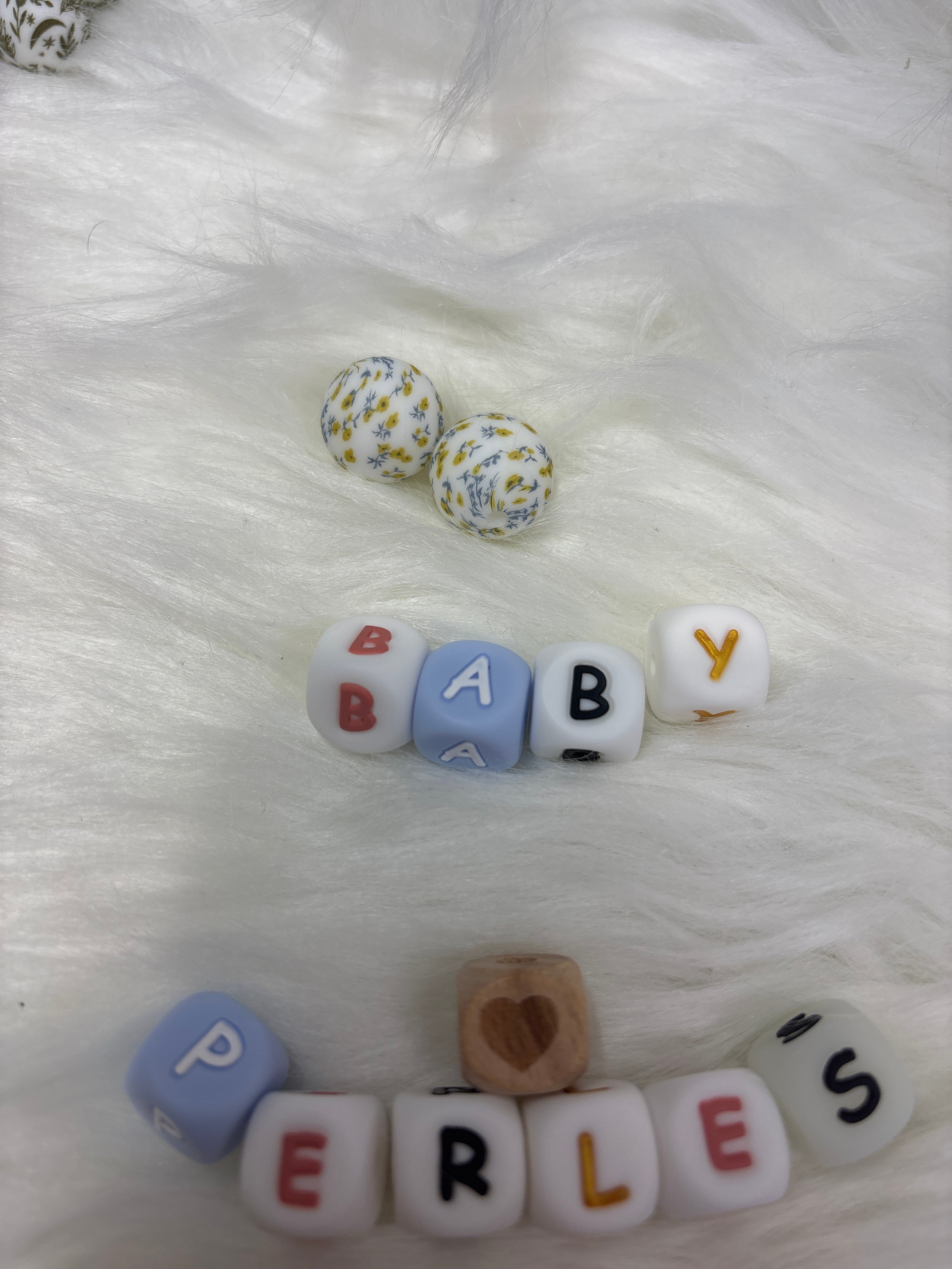 Perles fleuri 15 mm