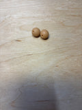 Perles rondes 12 mm caramel