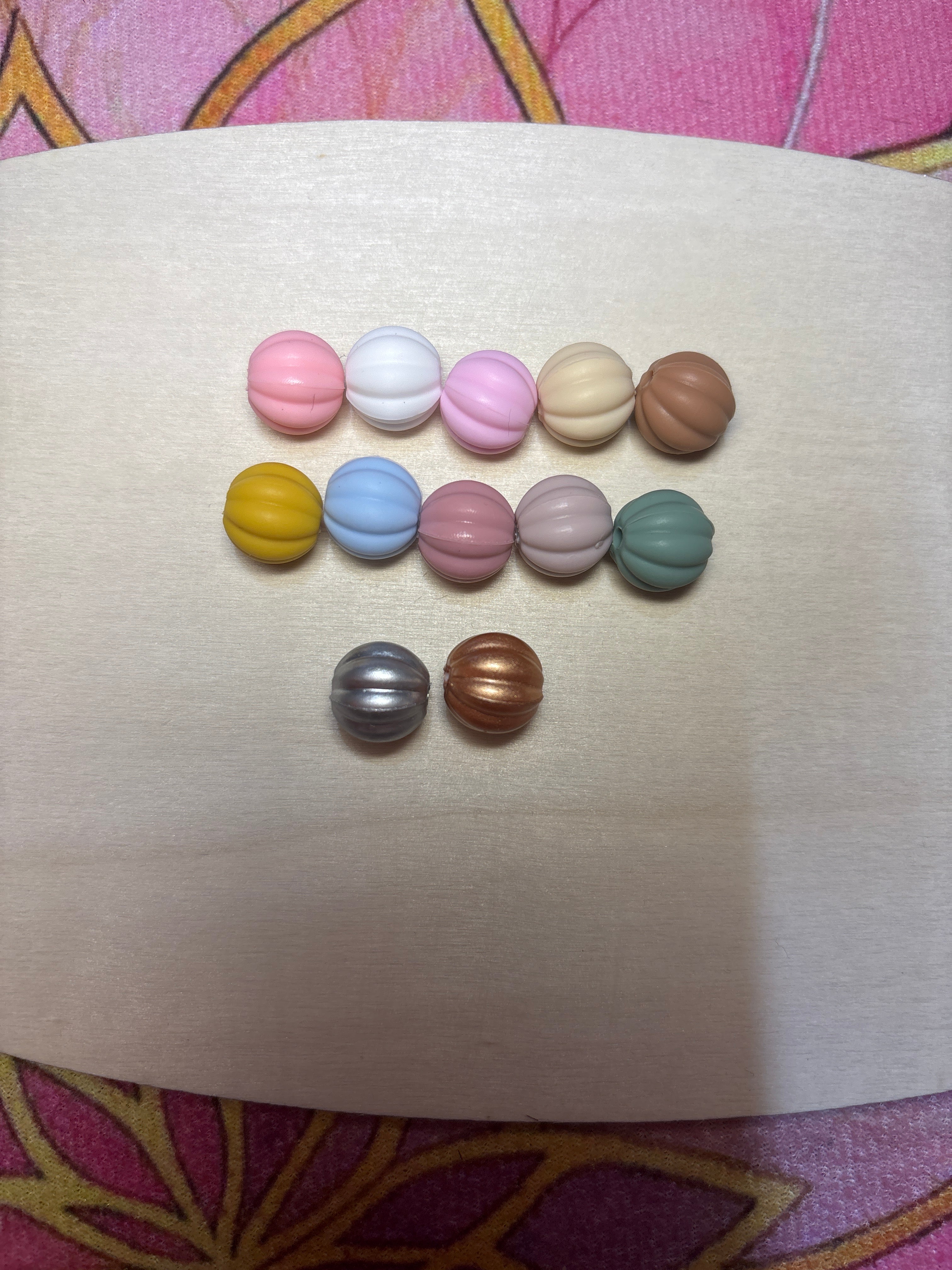 Perles citrouille 12 mm