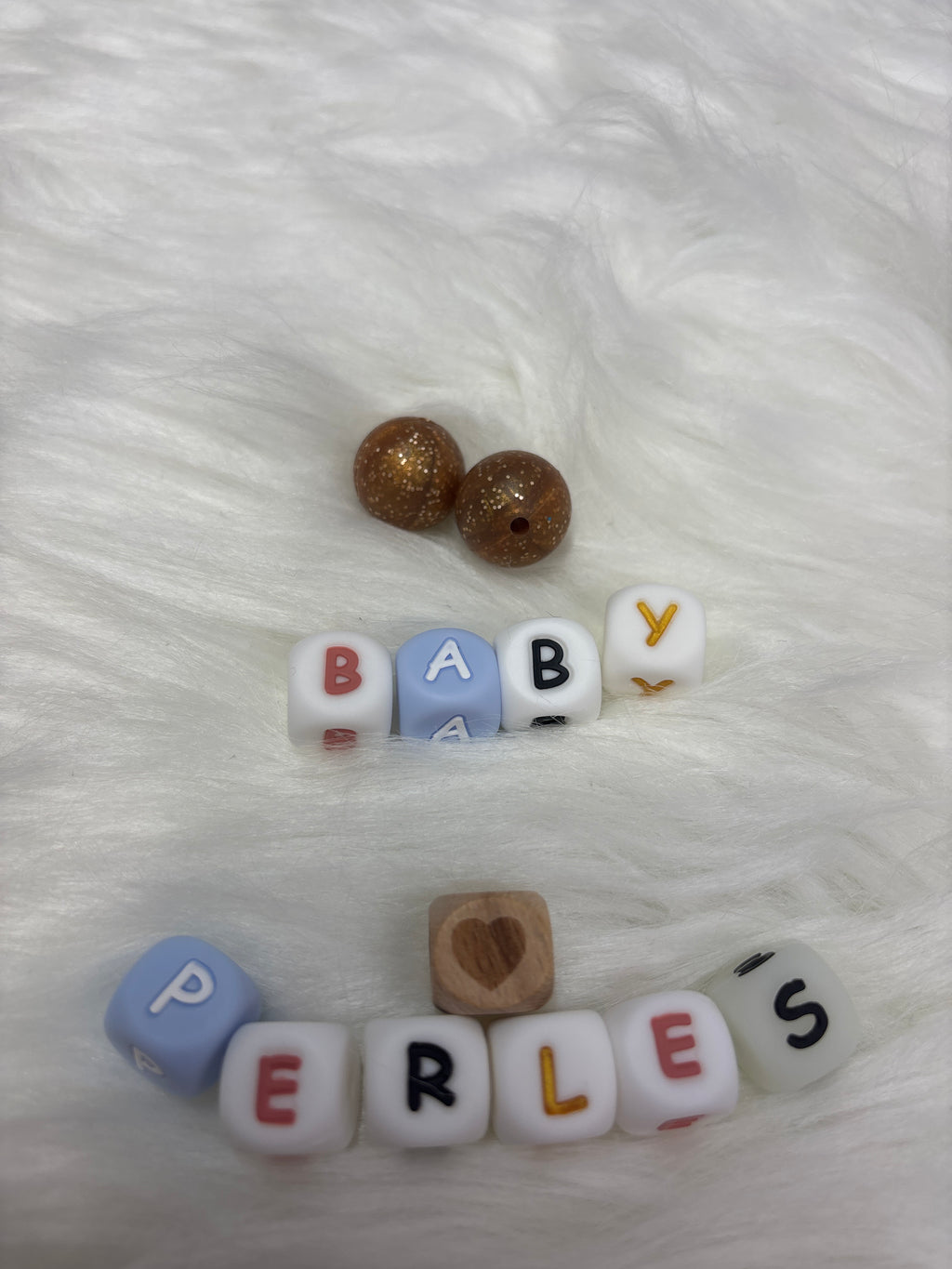 Perles cuivre pailleté 15 mm