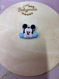 Perle Mickey bleu clair