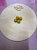 Perles ronde 12 mm moutarde