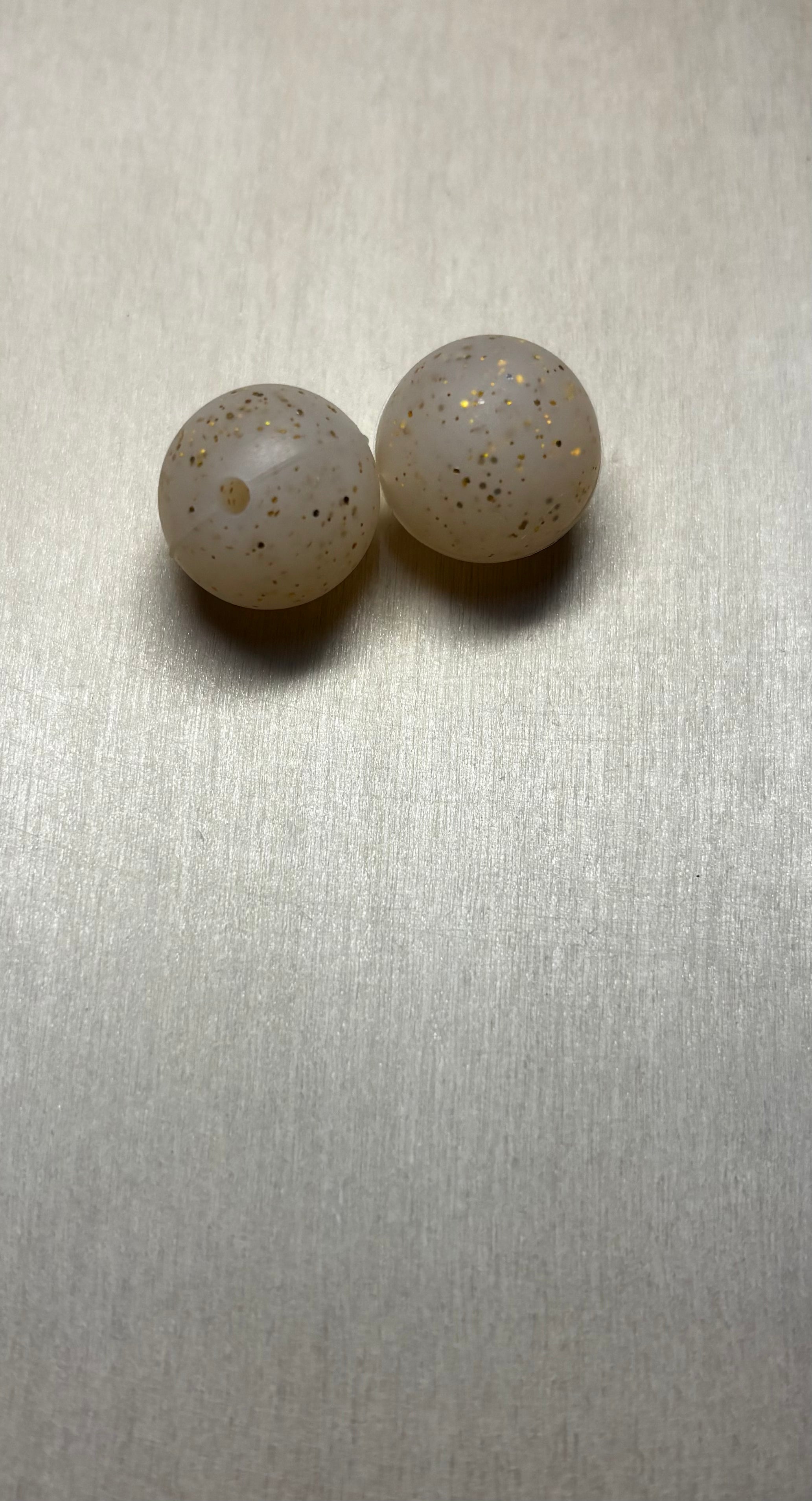 Perles rondes pailletées