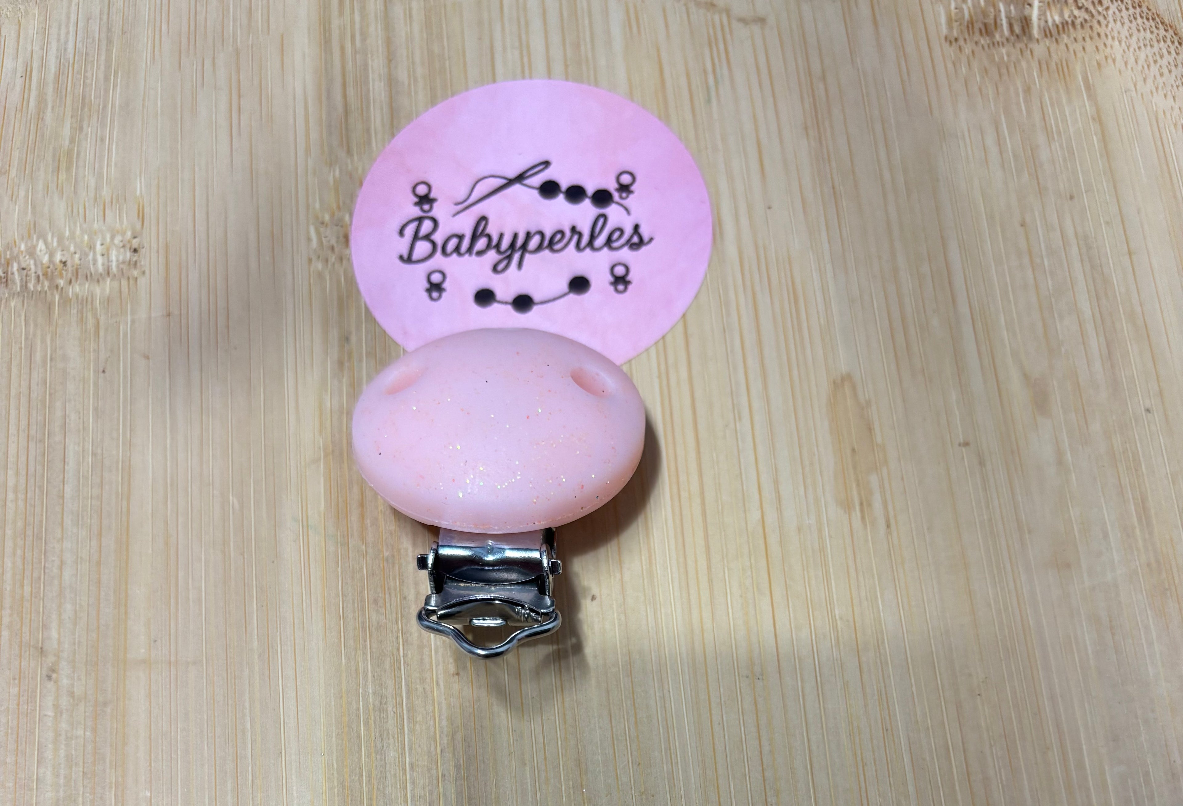 Clips rond pailletés