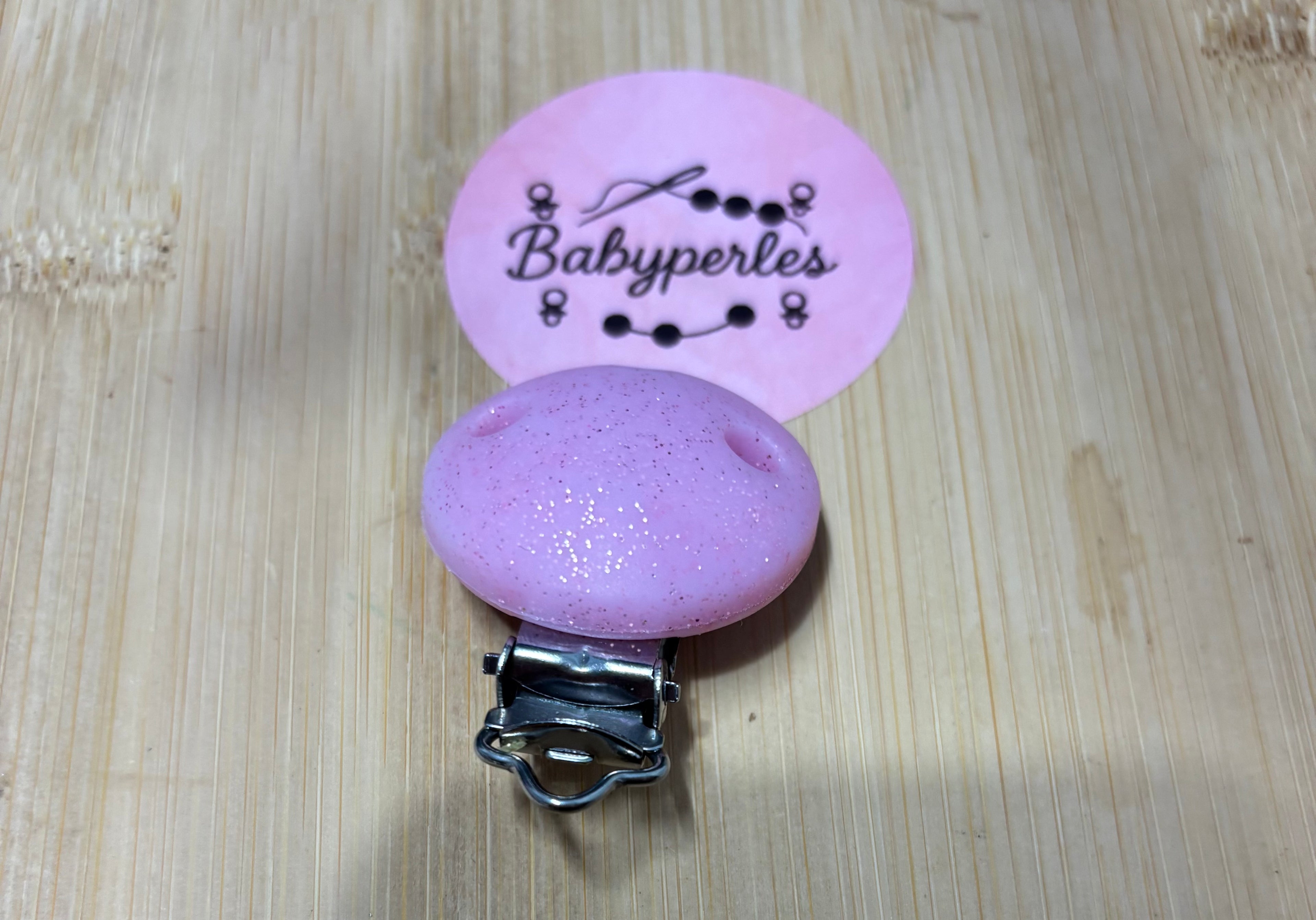 Clips rond pailletés