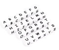 Mix 50 lettres silicone 12 mm