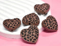 Cœur léopard marron