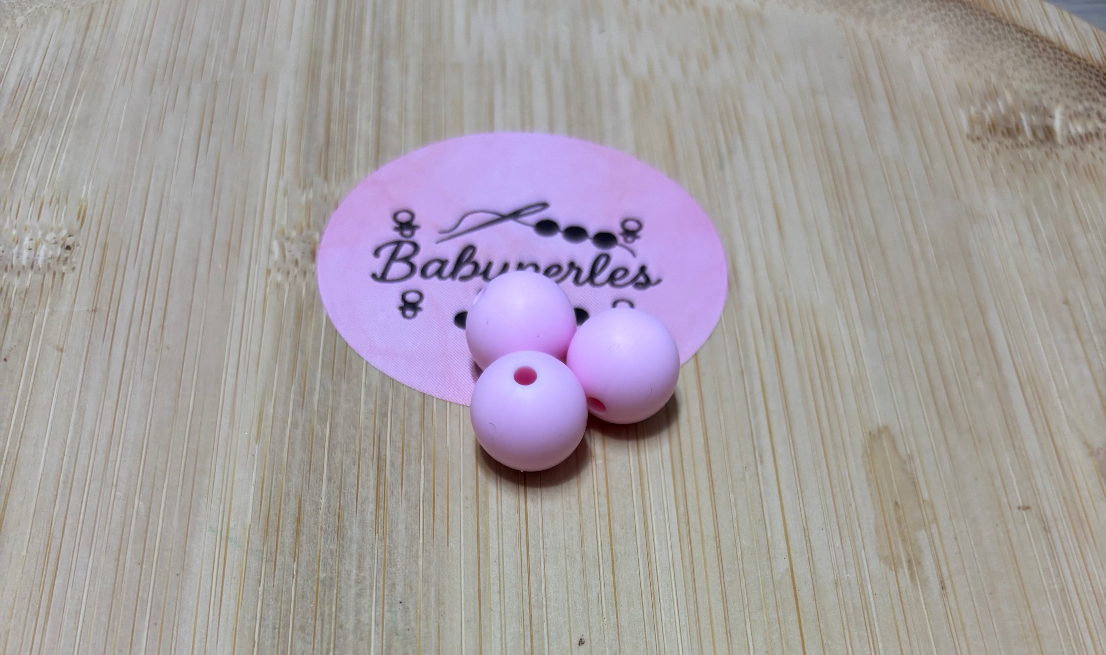 Perle 12 mm rose clair