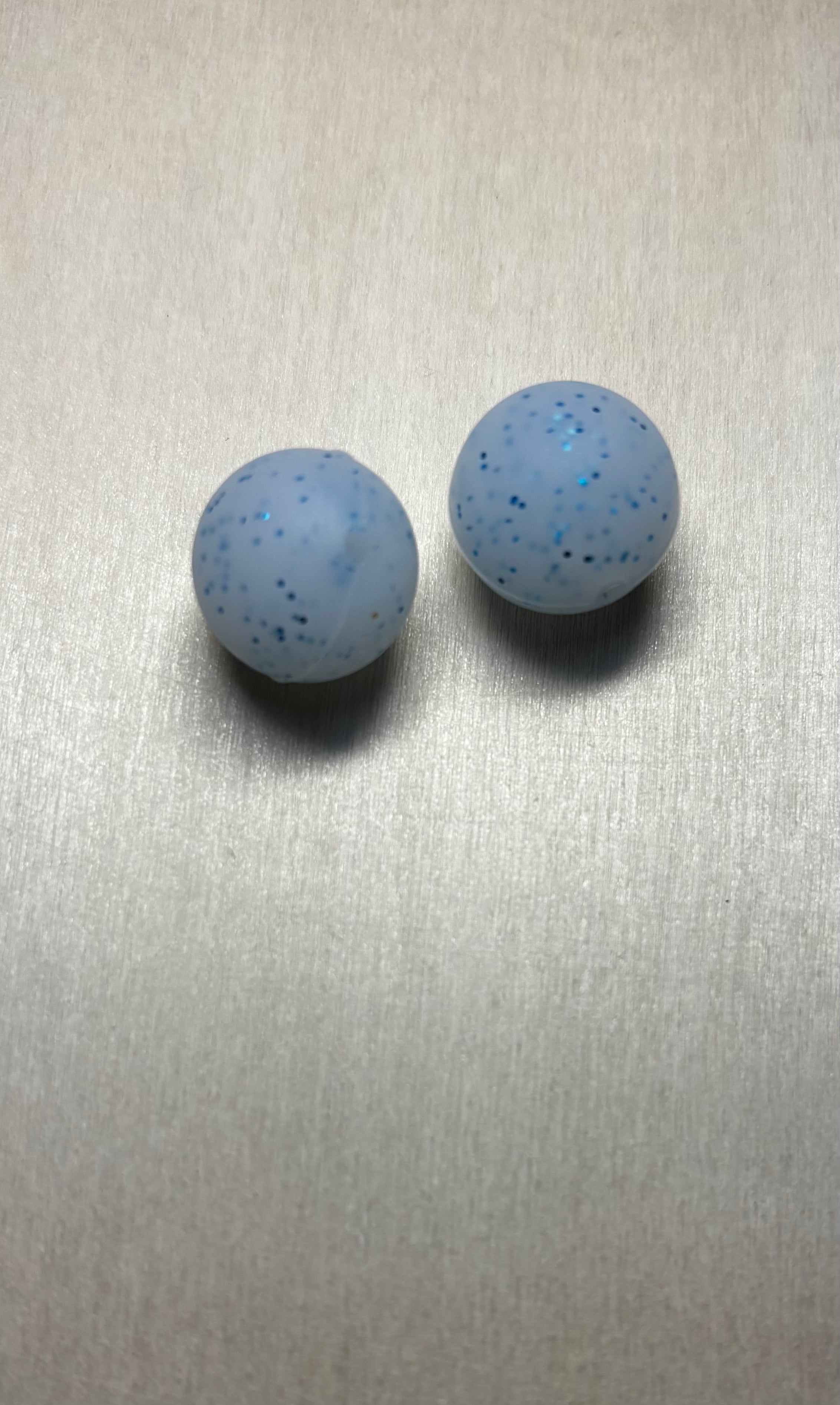 Perles rondes pailletées