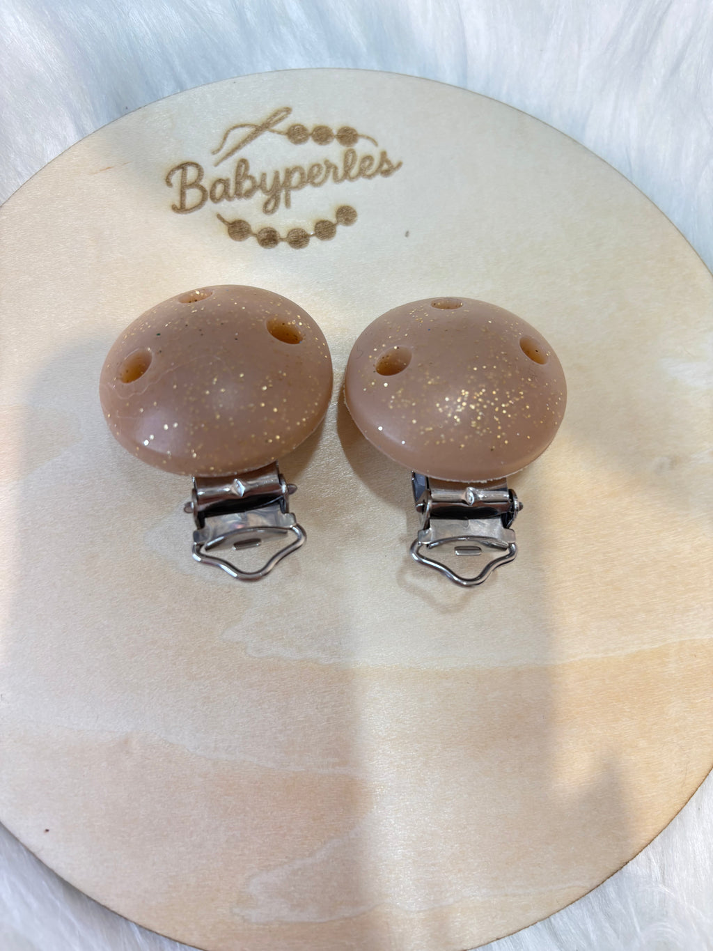 Clips rond pailletés