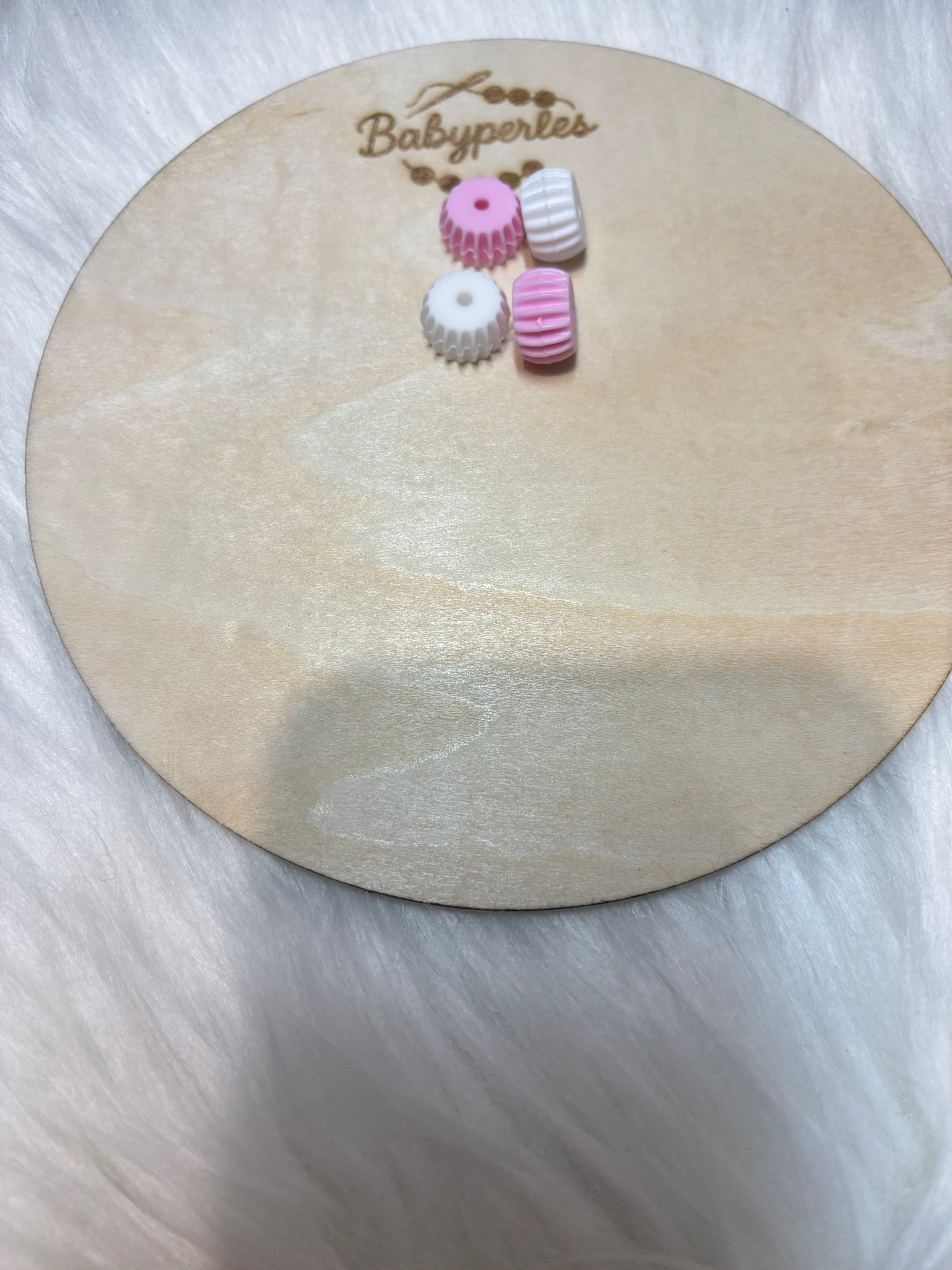 Perles rondes cupcake 14 mm