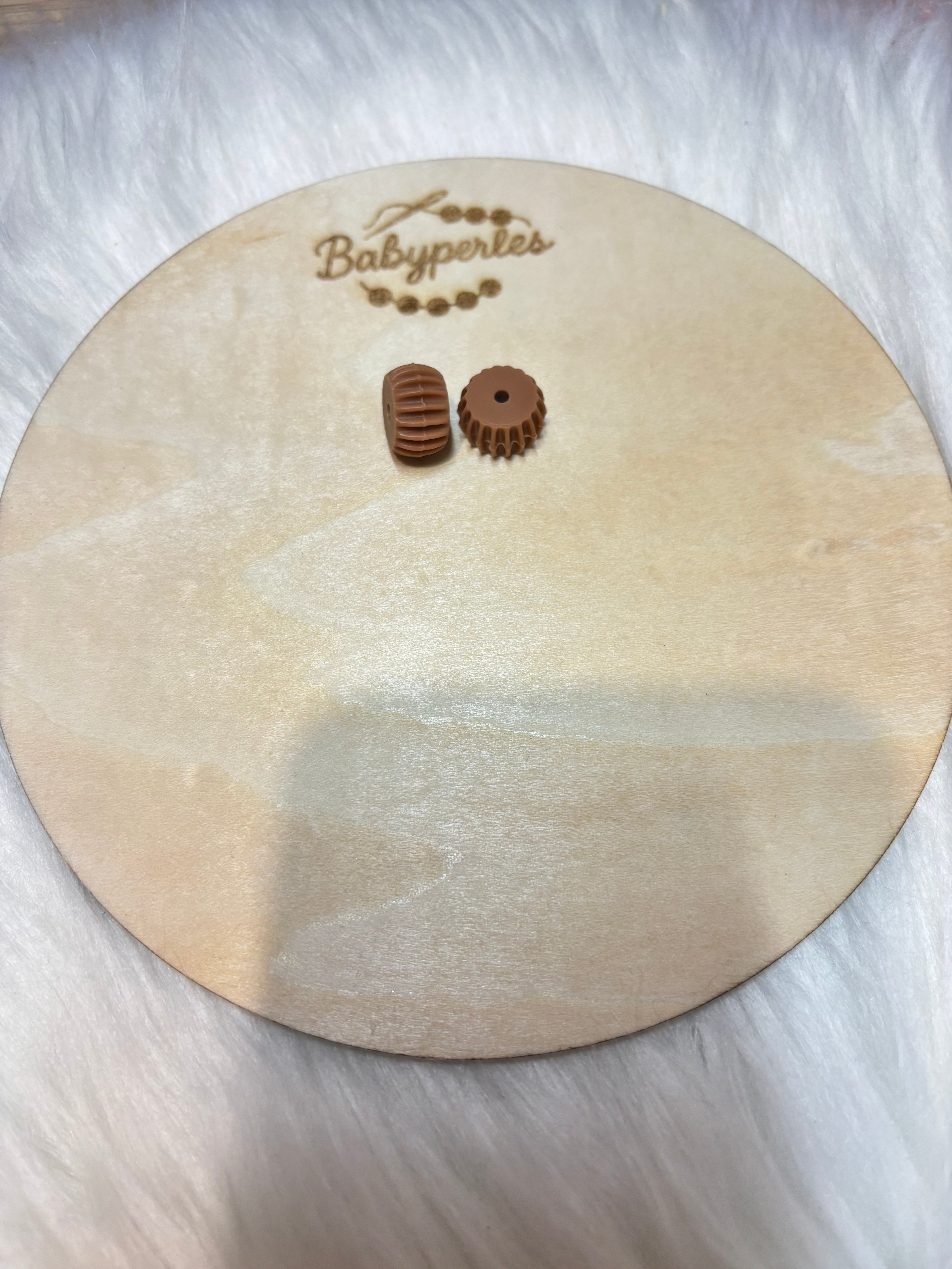 Perles rondes cupcake 14 mm