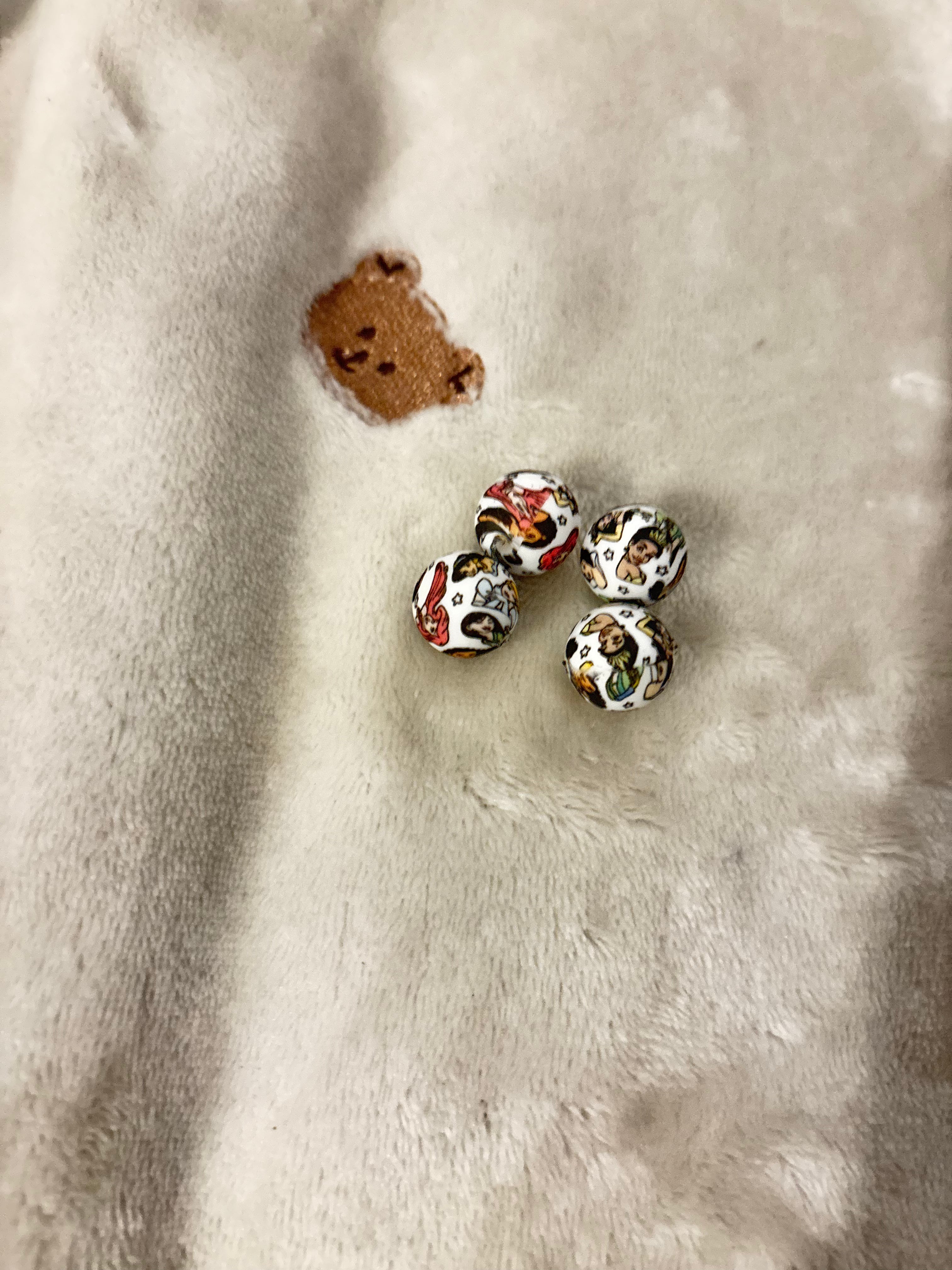 Perle ronde 15 mm princesses