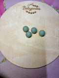 Perles pailletées vert sauge 12 mm
