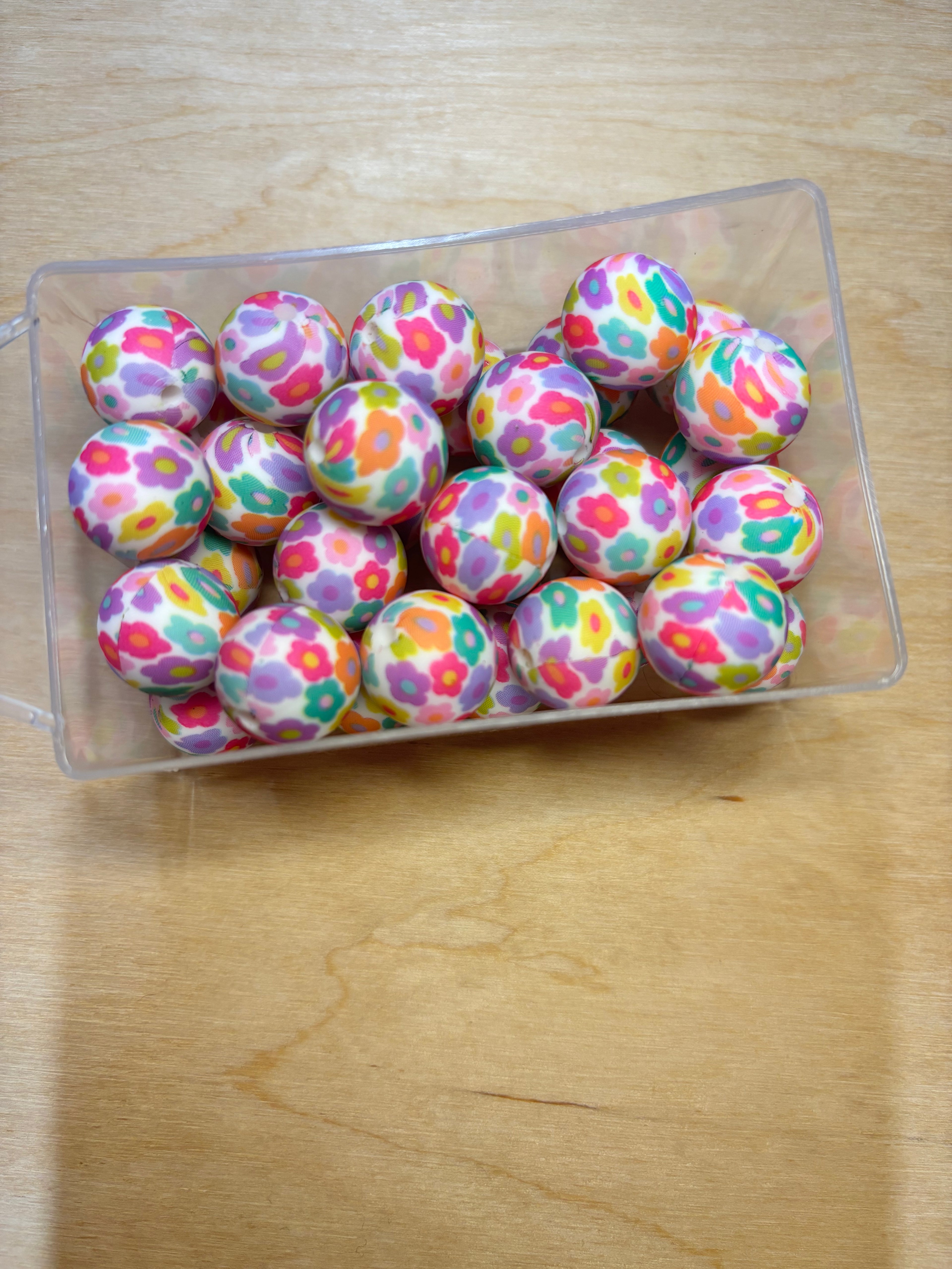 Perles petites fleurs 15 mm