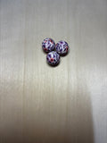 Perles fleuris violette 15 mm